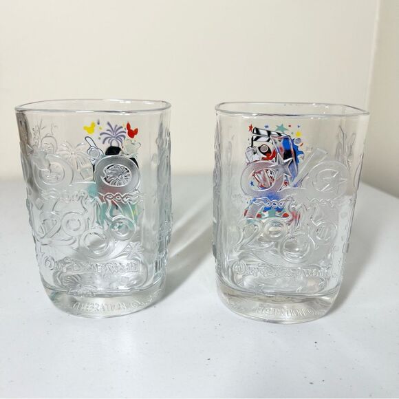 Vintage McDonald’s Disney World 2000 Mickey Mouse Celebration Glasses Set of 2 - Picture 3 of 4